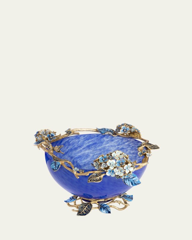 Sophie Hydrangea Glass Bowl